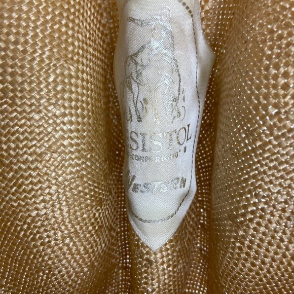 Western cowboy hat by Priest Hat Co. of Eagle, Idaho. Sz 23 1/4" - Picture 8 of 9